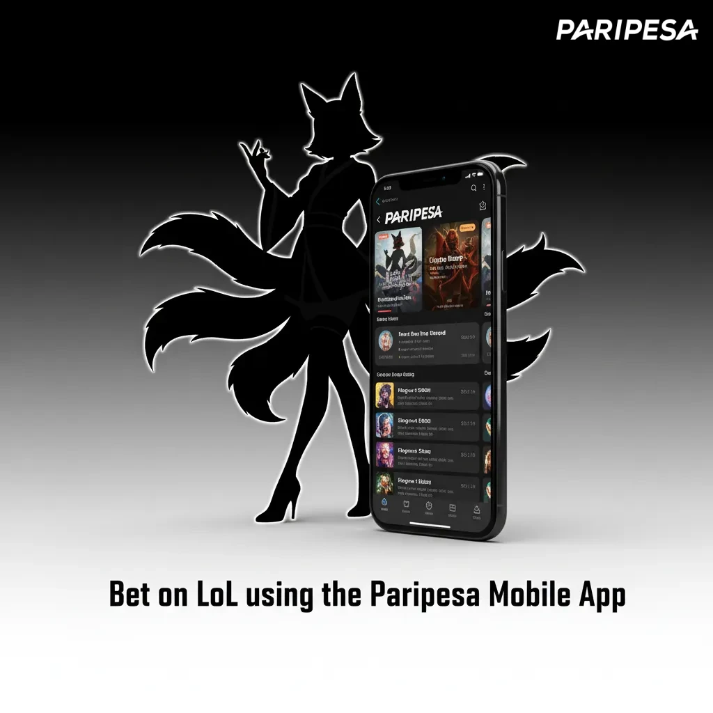 Paripesa Android app showing League of Legends betting, T1 vs Gen.G odds, Live toggle, and GHS stake input.