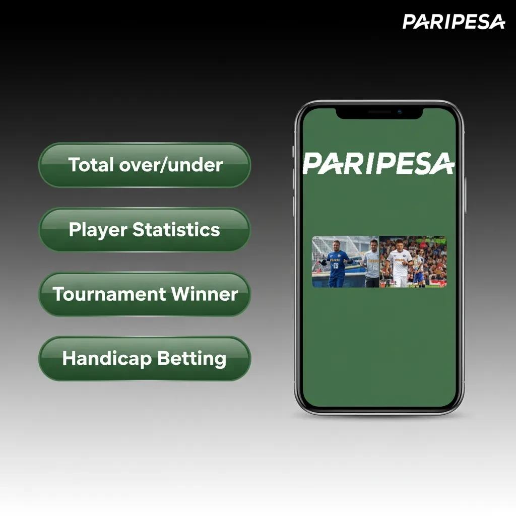 Paripesa iOS shows bet types: Single, Accumulator, System, Handicap, Over/Under, Live; bet slip to check odds and stake