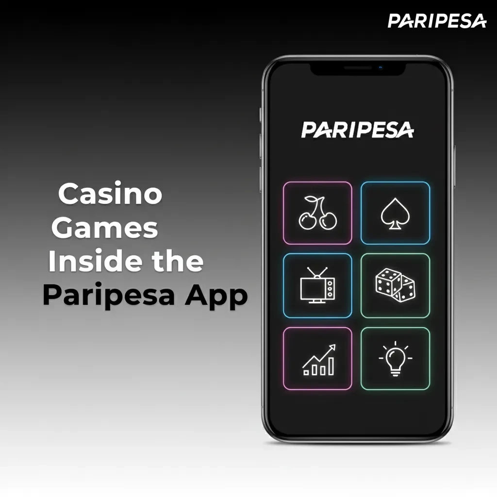 Paripesa app casino lobby on iPhone with Pragmatic Play slots, Book of Dead, live Evolution roulette, blackjack, Aviator.