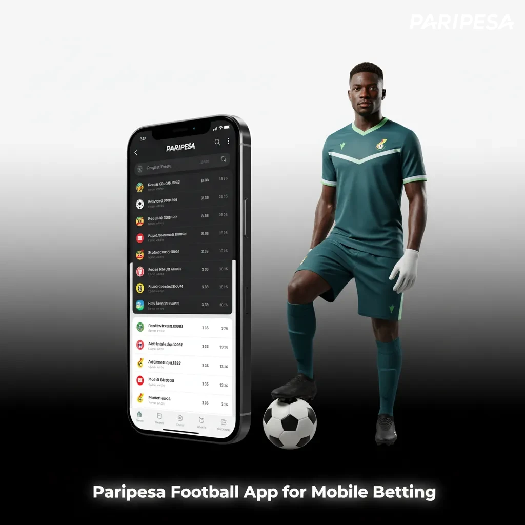 Paripesa football app on Android and iOS showing odds, singles/ACCA bet slip, and live match stats.
