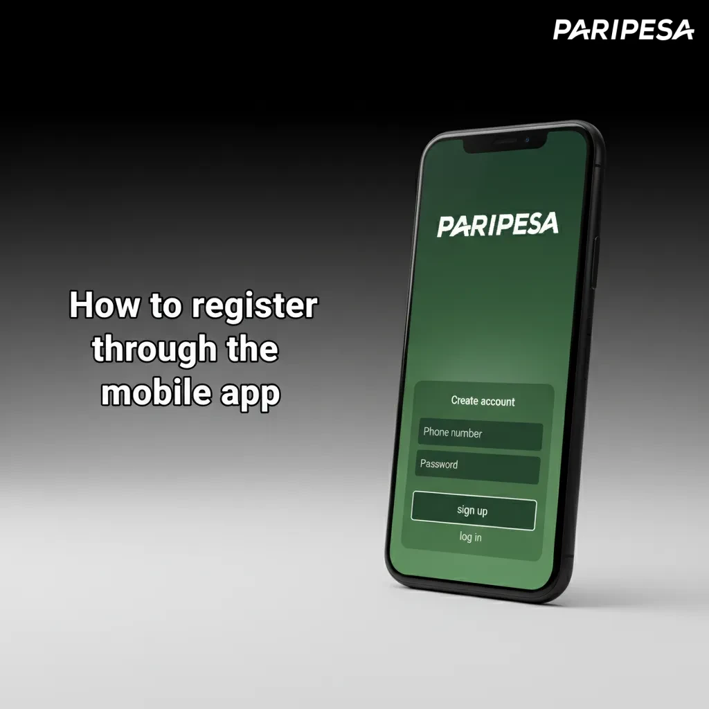 How to register through the mobile app: sign up, enter details, select currency, verify code, KYC, add payment, 18+, Ghana.