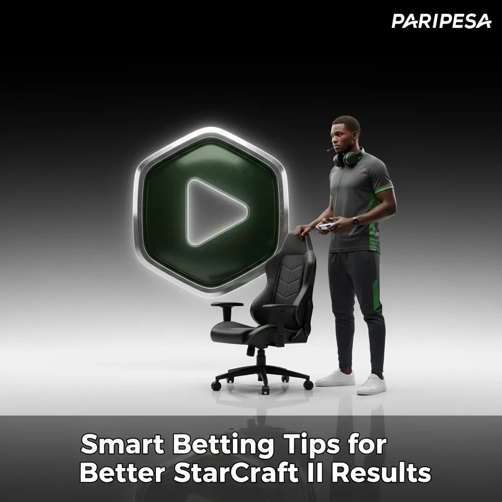 StarCraft II betting tips graphic with bankroll, odds, map pool, race matchups, and Bo5/Bo7 series length icons.