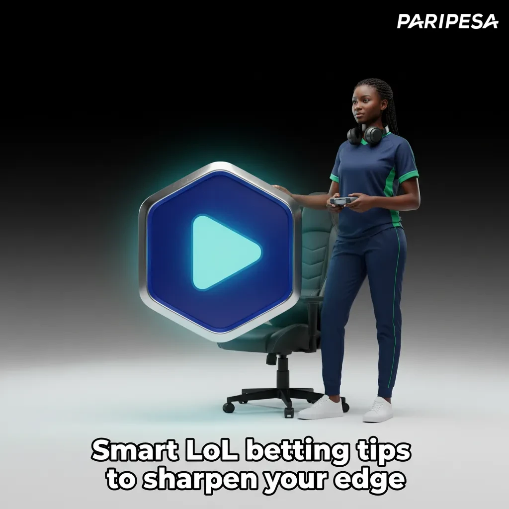 Infographic: LoL betting tips—bankroll 1–3%, track stats, patch notes, drafts, objectives, live bets, keep records.