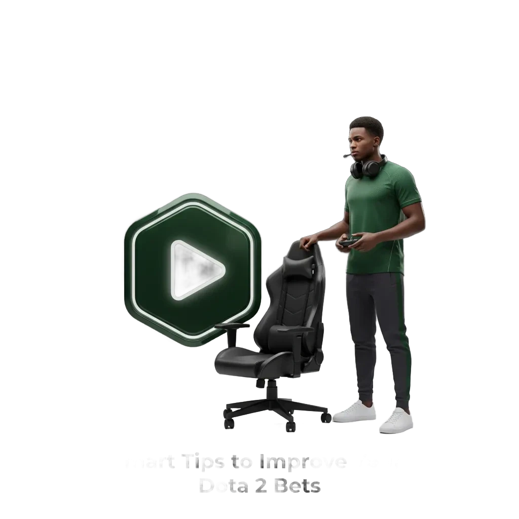 Infographic of Dota 2 betting tips: bankroll 1–3%, study drafts, watch format, track roster/odds moves, live edges, records.