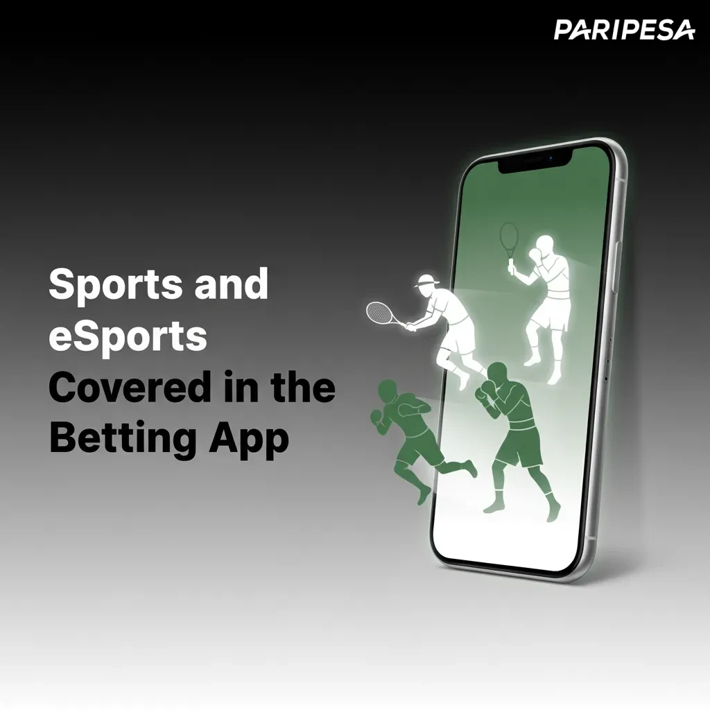 App UI with pre-match and live betting across sports and esports, stats pages, odds, and live streams.