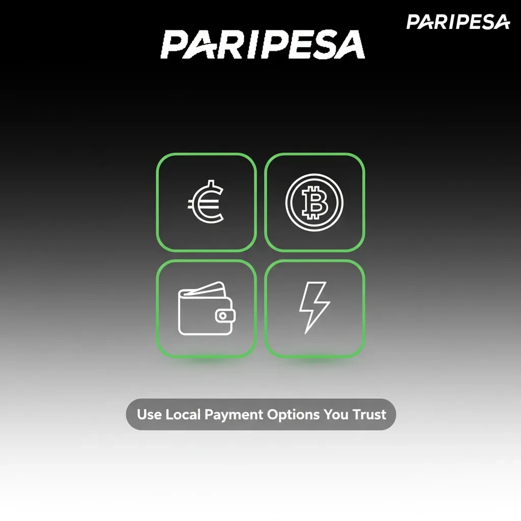 Logos for Ghana payment methods: MTN MoMo, AirtelTigo, Vodafone Cash, Visa, Mastercard, Paystack, bank transfer, Bitcoin/USDT