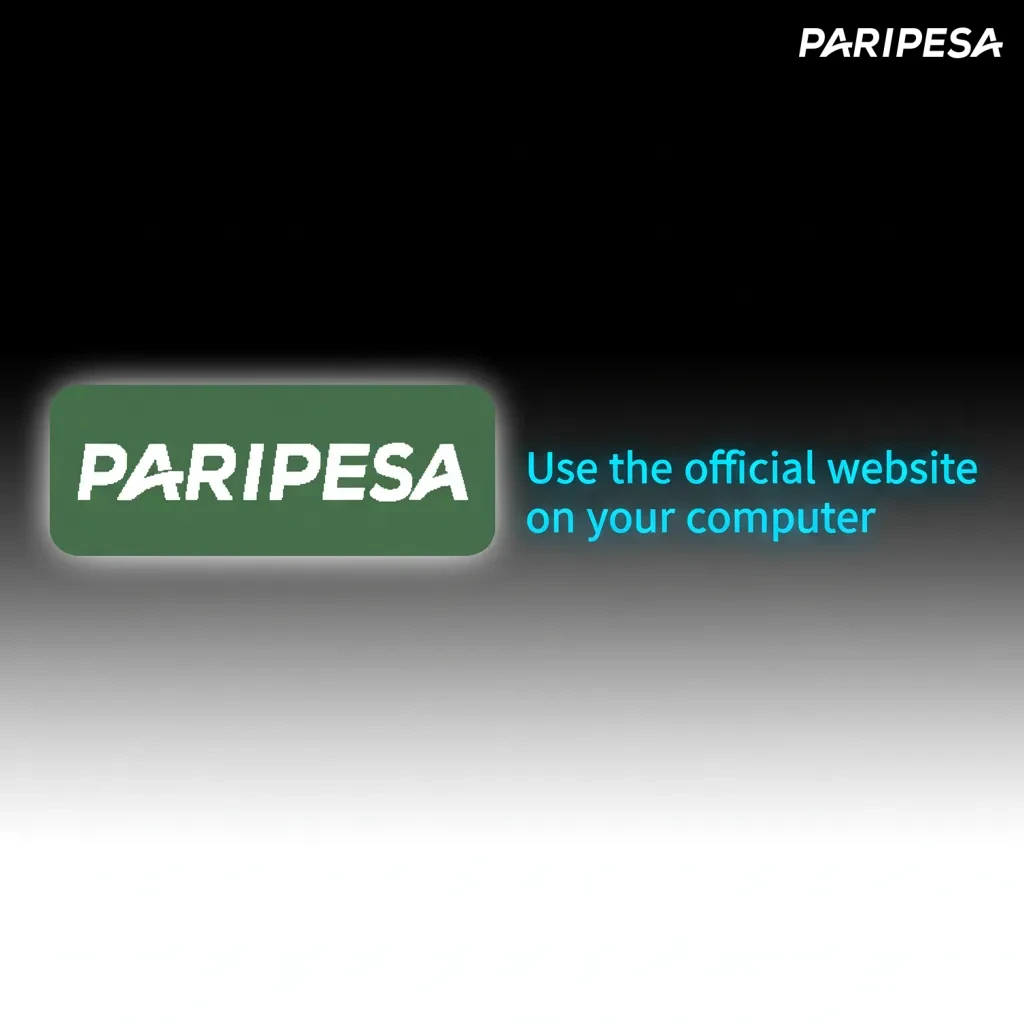 Paripesa website shown on a desktop browser with login, live betting, and casino games—no installation required.