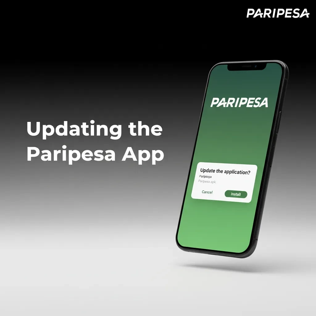 Paripesa app on phone; PWA auto-updates content in background while the icon stays the same; always latest on launch.