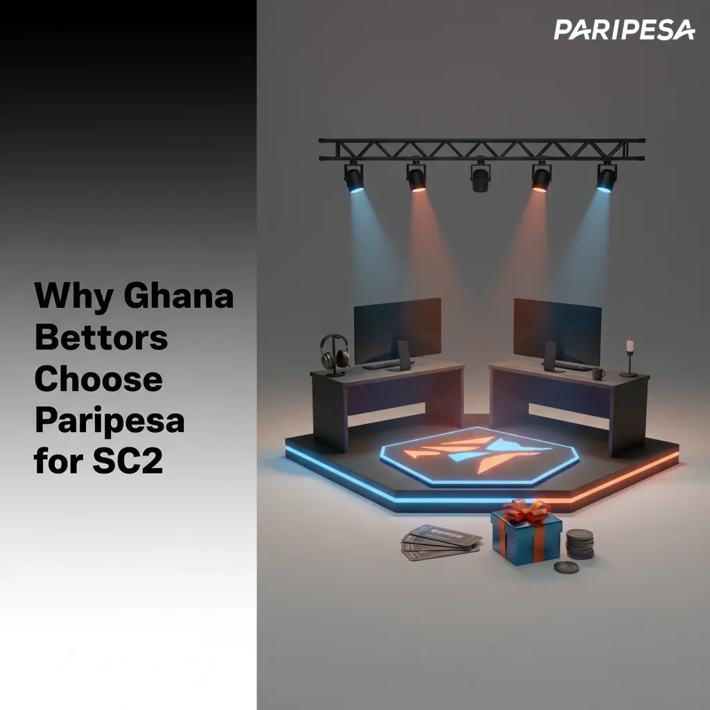 Why Ghana bettors choose Paripesa for SC2: 100% bonus, MTN/Vodafone/AirtelTigo payments, 24/7 support, easy app, sharp odds.